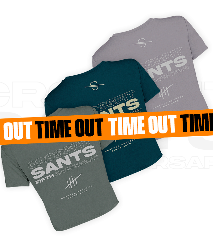 Camiseta Croptop Crossfit Sants 5th Anniversary